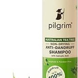 Pilgrim Australian Tea Tree Non-Drying Anti-Dandruff Shampoo 200 ml | Removes Dandruff from Source | Helps with Itching, Irritation | Strong & Smooth Hair | For Men & Women |-picture-2