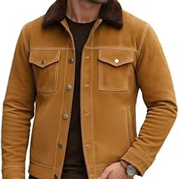 urbanhides Luxe Edge Urban Racer Mens Suede Leather Jacket | Men's Leather Jackets, Tan Leather Jacket, Suede Jackets, Regular Fit, Four Pockets-picture-19