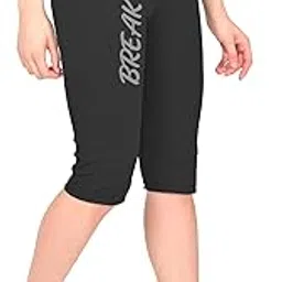 3Colours RGB Proactive Women’s Yoga Capri - 3/4 Length, High Stretch, Quick Dry, Elastic Waist, Snug Fit - Polyester Elastane-Break-image-9