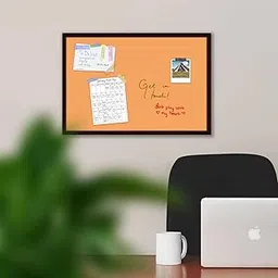 ArtzFolio Browns Family Sandy Brown Colour | Framed Magnetic Dry Erase White Board | Includes Sticky Notes, Magnet Buttons & Markers | Dark Brown Frame | 36 x 24 inch (91 x 61 cms)-picture-18