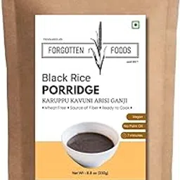 FORGOTTEN Foods Black Rice Porridge - Kuruppu Kavuni Arisi Ganji - Instant Easy Breakfast Premix - No Sugar, Vegan, Diabetic Friendly, High Fibre, Natural, No Palm Oil - 250g-picture-44