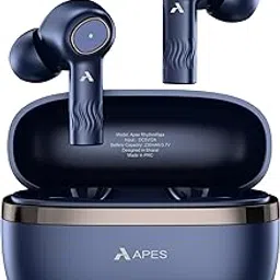 APES RhythmRaja Wireless Bluetooth Earbuds, ANC and ENC, 8mm Drivers, Bluetooth v5.4 (Classic Blue)-picture-17