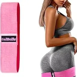 Fabric Hip Loop Resistance Band for Workout – Non-Slip Resistance Bands for Legs, Glutes, HIPS – Exercise Bands for Women, Girls – Ideal for Squats, Yoga, Pilates & Home Gym. (Pink, Medium)-image-81