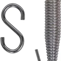 curio centre Metal Hammock Swing Chair Spring & S Hook Hold up to 150 Kg, Heavy-Duty, Chrome Plated Accessories for Porch Swing, Hammock, Punching Bag-image-125