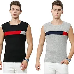 Modern Men's Premium Cotton Gym Vest (S - XXL) (5 Colors Available)-picture-51