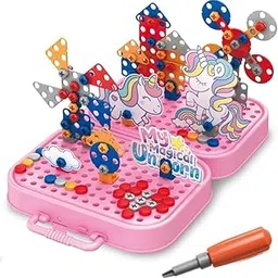 Self Spell Box Unicorn Building Puzzle Set | DIY Construction Toy for Kids-picture-29