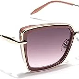 voyage UV Protection Cateye Sunglasses for Women (Grey & Clear Lens | Black & Grey Frame - MG6014)-picture-13