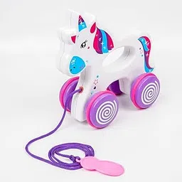 Ratna's Sparky The Unicorn | Walk & Play Pull Along Toy for Infant-picture-34
