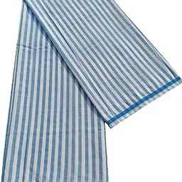 sleek silk For Men's Polyester Lungi Mundu Dhoti Turquoise lining Check, For Winter Season-picture-14