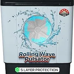 Power Guard 7.5 kg 5 Star Semi-Automatic Top Loading Washing Machine Appliance (PG75WM-BK-OP, Black, Powerful Motor, Effective Wash Pulsator,1400 RPM & Castors)-image-14