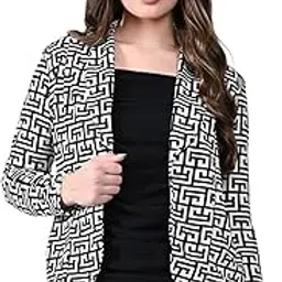 sfoty Women’s Solid Black Stylish Shrug-picture-28