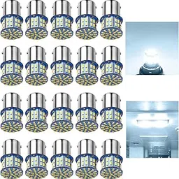 RVBULBZL1156 1141 1003 7506 BA15S LED Bulbs Super Bright 3014 50-SMD LED Replacement for 12 Volt RV Camper Trailer Boat Trunk Interior Lights (Cool White)-picture-23