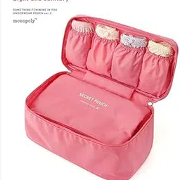Portable Travel Undergarments and Innerwear Storage Organiser Travel Bag | Toiletry Bag Organiser (Multi-Color)-image-93