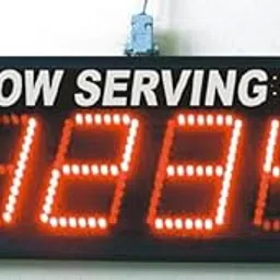 COSY 4 Digit Token Number Display High Bright, 4 inch high digits, 10 meter data cable-picture-10