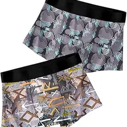 avidura Anti Bacterial Micromodal Solid Underwear for Men Combo Airsoft Trunk Breathable Inner for Men Sweatproof Underwear Imported Nylon Fabric Multicolor Pack of 2-picture-33