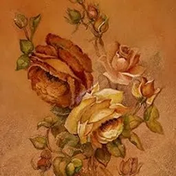 Rose flowers water color painting art print - 24x17 inches unframed on fine art archival paper-image-82