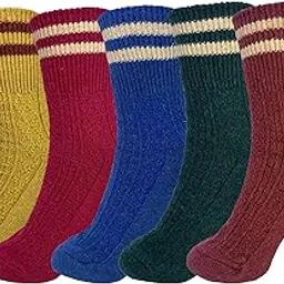 starvis 5pcs Winter Socks Men/women Vintage Wool Socks Cashmere Thermal Thick Knit Wool Socks Warm Winter Nordic Socks Warm Socks-picture-23