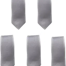 g s craze GS Craze Satin Tie For Men & Boys | Premium Slim Necktie for Formal, Business, Wedding & Party Attire | Soft, Stylish | 2.5-Inch | (Pack Of 5)-picture-36