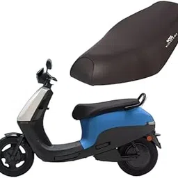 KSHEERI Ola S1x Seat Cover Protect from Rust and Dust, PU Leather Waterproof Durable Seat Cover for Your Ola Scooter (Black)-picture-19