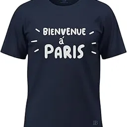 International Bhavah's BIENVENUE A Paris Printed French T-Shirt-picture-27
