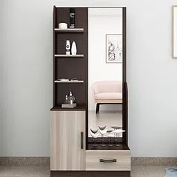 Aditya Agarwal Dressing with Mirror and Storage Engineered Wood Dressing Table Dressing Unit in Balliness Pine & Cloud Ash Colour-image-76