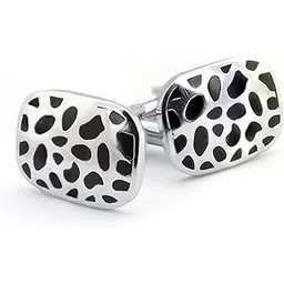 kavove The Wild Strike Black & Silver Cufflink For Men-picture-26