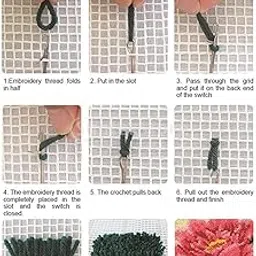 Merishopp Latch Hook Rug Kits Mat DIY Needlework Embroidery Carpet Lighthouse Crafts | Needlecrafts & Yarn | Rug Making | Latch Hooking | Latch Hooking Kits-picture-31