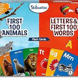 Skillmatics Thick Language_Skills Flash Cards Combo for Toddlers - Animals & Letters, Montessori Toys, Educational Games, Preschool Learning, Learning Aids, Gifts for Kids Ages 1, 2, 3, 4 Years-image-27