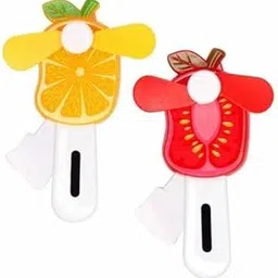 Mini Handheld Fruit Design Portable Fan for Kids. Pack of 1 - Multicolor-picture-15