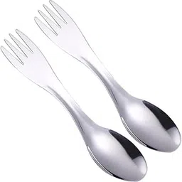 2-in-1 Fork and Spoon Combo | Stainless Steel Spork 2-Pack for Camping, Hiking, Travel, Picnic & Outdoor Use | Reusable Portable Cutlery Set-picture-28