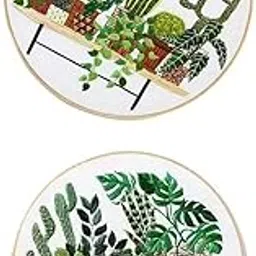 Enakshi® Stamped Embroidery Kit with Pattern Stitch Crafts for Beginners 2 Set 01|Crafts | Needlecrafts & Yarn | Embroidery & Stitch | Hand Embroidery Kits | Other Hand Embroidery Kits-picture-15