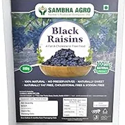 Sambha Agro Premium Fresh Seedless Black Raisins (Jumbo, 500 Gram)-picture-61