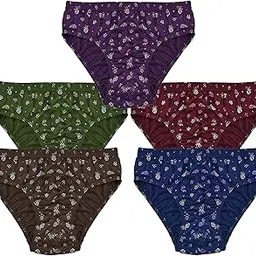 Women's 100% Cotton Hipsters Printed Panty (Pack of 5)-picture-48