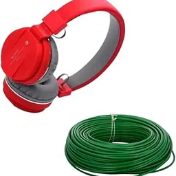 Cospex Combo Pack of 2 Items - Comfortable On-Ear Bluetooth Wireless Headphone, Flexible 0.75mm Copper Wire for Home or Domestic Industrial Electric Wiring, Electric Wire-50Mtr (Green Color)-picture-33