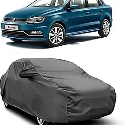 AOSIS® 100% Waterproof Car Body Cover Compatible with Ameo with Mirror Pocket | 3 Layered Thick Fabric | 100% Rain Proof | Weather Proof | Dust Proof (Grey)-picture-32