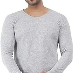 selfcare Men’s Soft Polycotton Striped Thermal Full Sleeve Round Neck Top| (Pack of 1)-picture-34