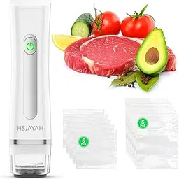 Handheld Vacuum Sealer for Food 6X Longer Freshness Rechargeable Portable Vacuum Sealer Machine(10 Reusable Vacuum Seal Bags)-picture-12