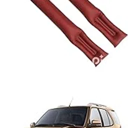 LOVMOTO Universal Car Gap Filler Organiser Car Seat Gap Filler, Car Seat Gap Organiser, PU Leather Car Accessories, Car Seat Console Side Pockets for Storage Comfortable With Safa-ri Sto-rme-picture-24