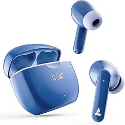 Boat Airdopes 120 Truly Wireless in Ear Ear Buds w/in Ear Detection, 40 hrs Playtime Quad Mics with ENx™ Tech, ASAP™ Charge, IWP™ Tech, Beast™ Mode with 65 ms Low Latency, BTv5.3 & IPX4(Dawn Blue)-image-33