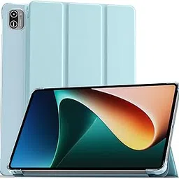 MOCA Translucent Back Flip Case for Xiaomi Pad 5 / Pad 5 Pro 11 Folio Flip Cover Protective Slim Case for Xiaomi Mi Pad 5 /Pad 5 Pro 11" (Aqua Blue)-picture-58