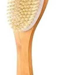 Dry Brushing Body Brush Natural Boar Bristle Body Brush Dry Skin Scrub Brushes with Contoured Wooden Dry Brushes for Back Legs Feet Exfoliates Dead Skin-picture-36