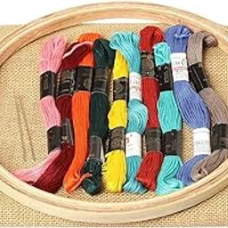 generic DIY Kit Beginners to Advanced for Kids Adults Women Frame Colorful Threads Skein-picture-35