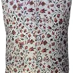 nf new fashion Nehru jacket for men Printed Embroidery Festive Waistcoat, Ethnic wear Flowral design (IN, Numeric, 42, Regular, Cream)-picture-32