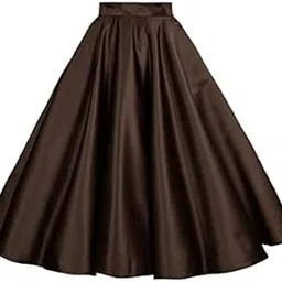 mrugneni Long Flared Silk Skirt image 1