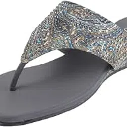 metro Women Wedge Heel Ethnic Slip-on Sandal-picture-15