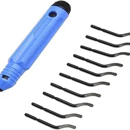 Losa Deburring Tool Handle Trimming Knife Slitter with 10 Deburring Blade Heads-picture-16