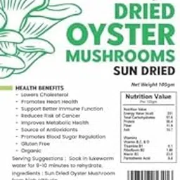 Sun Dried Oyster Mushroom Cholesterol Free High in Protein (100GMS) Each Pack of 5-picture-15