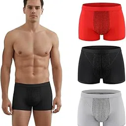 elaccent Men's Magnetic Boxer Briefs | Leakproof 4-Way Stretch Underwear with Breathable Fabric and Secure Fit (Random Colors)-picture-19