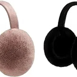 ecomistiq BNF®2Pcs Ear Muffs Earmuffs Headband Winter Ear Warmer Black Dark Pink|Clothing, Shoes & Accessories | Mens Accessories | Hats-picture-12