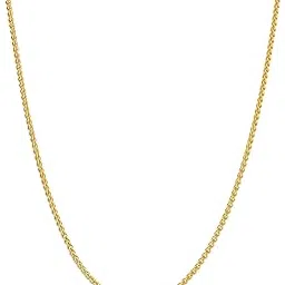 kooljewelry 14k Yellow Gold Filled 1.5 mm Round Wheat Chain Necklace-picture-33